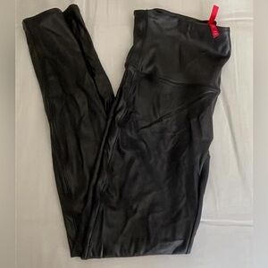 Spanx leather leggings, only worn once or twice SIZE LARGE